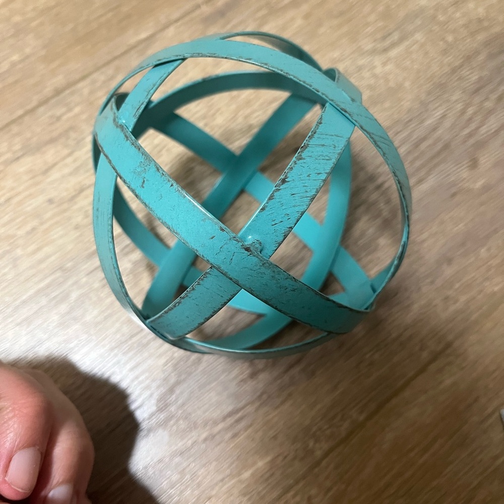 5 for $10 - teal decorative sphere - Picture 3 of 3